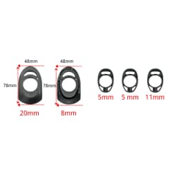 Suitable for Inc VAM 2.0 Handlebar Gasket, Made of Ultra Light Plastic Material, Fitting Handlebars, Bicycle Accessories