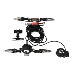 EBKE electric bicycle12V headlight conversion system 12V dedicated headlights rear lights brake lights turn signal horn