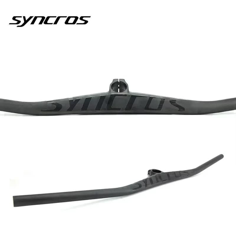 SYNCROS UD Carbon Integrated MTB Cockpit Handlebar, Bicycle Riser, MTB Titanium Screw, 2 Degree, 40mm, 50mm, 60mm, 70mm