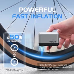 TB2 Mini Bicycle Pump Tire Inflator 120PSI Max Rechargeable Battery Cycling Bike Accessories Schrader Presta Valve Tiny Pump