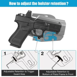 OWB Polymer Universal Holster,Fit G17,G19,M&P9,P320,TG3,TH9,GX4,APX,CZ75,CZP10C,Masada,and Other More Than 100 Models,Right/Left