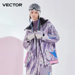 VECTOR Men and Women Divided Cotton Ski Jacket Windproof and Waterproof Outdoor Skiing and Other Autumn/winter Outdoor Activitie