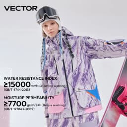 VECTOR Men and Women Divided Cotton Ski Jacket Windproof and Waterproof Outdoor Skiing and Other Autumn/winter Outdoor Activitie