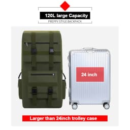 120L Men Hiking Bag Camping Backpack Large Outdoor Climbing Trekking Travel Tactical Bags Luggage Bag Shoulder