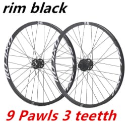 RUJIXU 9 Pawls 3 Teeth MTB Wheelset Aro 29 27.5 26 Clincher Rims Disc Brake 32h QR TA BOOST HG Hub Mountain Bike Wheel Set