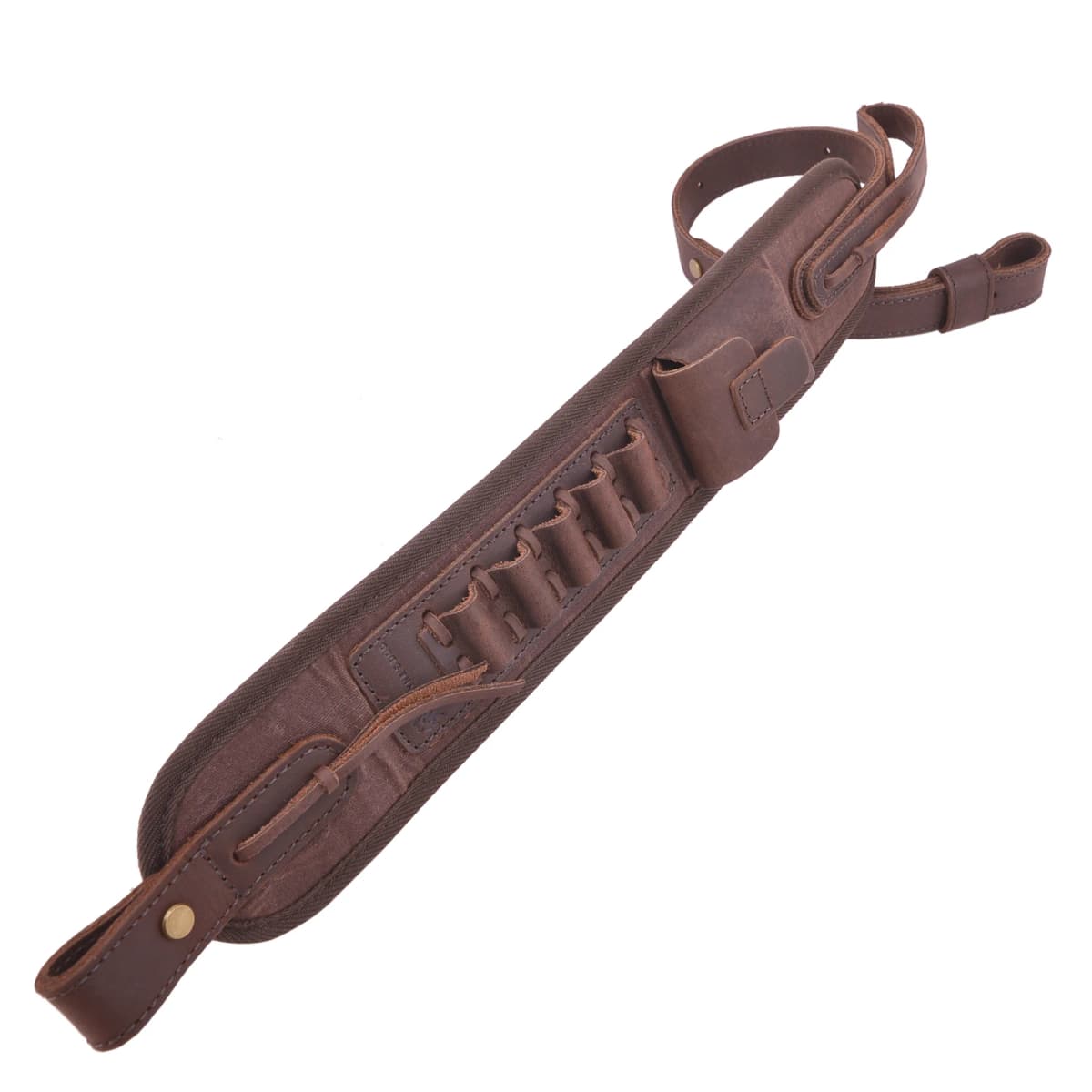 Leather Canvas Rifle Shotgun Carry Strap Ammo Sling Adjustable Gun Belt For Hunting Shooting .308 .22LR 12/16/20GA .357 30/30
