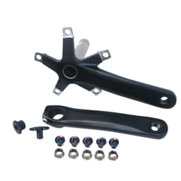 152mm 165mm 170mm 130BCD Bicycle Crankset Hollow Integrated Single Speed 5 Nail Folding Road Bike Crank set BB 44T Chainwheel