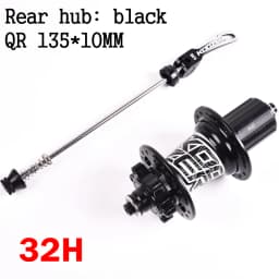 Koozer XM490 28 32 36 Holes Bicycle Hubs 4 Bearing MTB Disc Brake Hubs Mountain Bike Hub Rear Front 9*100mm or Rear 135x10mm