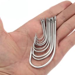 500Pcs Stainless Steel Fishing Hooks Long Shank Barbed Saltwater Fishing Hooks For Worm Single Circle Carp Fishing Hook
