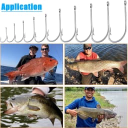 500Pcs Stainless Steel Fishing Hooks Long Shank Barbed Saltwater Fishing Hooks For Worm Single Circle Carp Fishing Hook