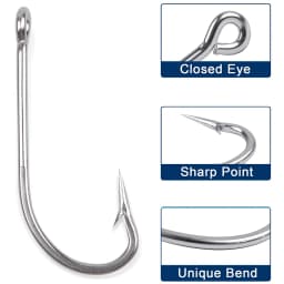 500Pcs Stainless Steel Fishing Hooks Long Shank Barbed Saltwater Fishing Hooks For Worm Single Circle Carp Fishing Hook
