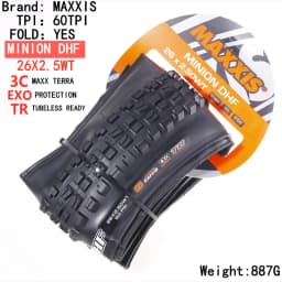 Maxis Minion DHF (M301Ru) 26x2.3 27.5x2.3/2.5/2.8 29x2.3/2.5 Folding Downhill Tires For Mountain Bikes Are More Wear-resistant