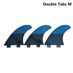 Thruster Tri Fins S/M/L/K2.1 Honeycomb Fiberglass Surfboard Fin with Double Tabs UPSURF FCS Compatible Surf Board Stabilizers