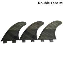 Thruster Tri Fins S/M/L/K2.1 Honeycomb Fiberglass Surfboard Fin with Double Tabs UPSURF FCS Compatible Surf Board Stabilizers