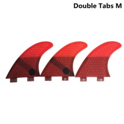 Thruster Tri Fins S/M/L/K2.1 Honeycomb Fiberglass Surfboard Fin with Double Tabs UPSURF FCS Compatible Surf Board Stabilizers