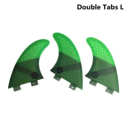 Thruster Tri Fins S/M/L/K2.1 Honeycomb Fiberglass Surfboard Fin with Double Tabs UPSURF FCS Compatible Surf Board Stabilizers