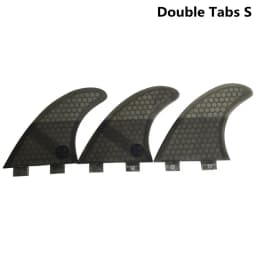 Thruster Tri Fins S/M/L/K2.1 Honeycomb Fiberglass Surfboard Fin with Double Tabs UPSURF FCS Compatible Surf Board Stabilizers