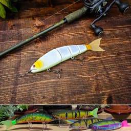 Fishing Lure Swimming Bait Jointed Floating/sinking Giant Hard Bait Section Lure For Big Bait Bass Pike Minnow Lure Size 245mm