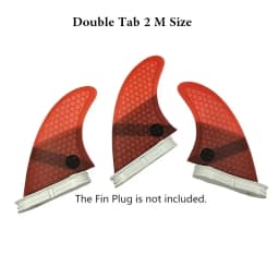 Surfboard Fins M Size Tri Fins Double Tabs 2 Surf Fins Surfboard Stabilizer UPSURF FCS 2 Fins Carbon Fiber Performance Core
