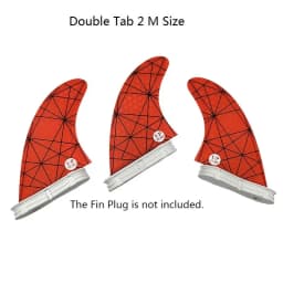 Surfboard Fins M Size Tri Fins Double Tabs 2 Surf Fins Surfboard Stabilizer UPSURF FCS 2 Fins Carbon Fiber Performance Core