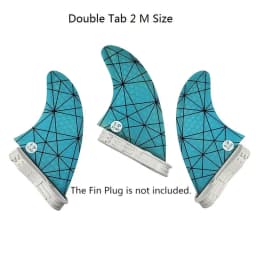 Surfboard Fins M Size Tri Fins Double Tabs 2 Surf Fins Surfboard Stabilizer UPSURF FCS 2 Fins Carbon Fiber Performance Core