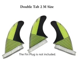 Surfboard Fins M Size Tri Fins Double Tabs 2 Surf Fins Surfboard Stabilizer UPSURF FCS 2 Fins Carbon Fiber Performance Core