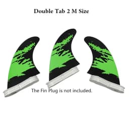 Surfboard Fins M Size Tri Fins Double Tabs 2 Surf Fins Surfboard Stabilizer UPSURF FCS 2 Fins Carbon Fiber Performance Core