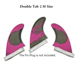 Surfboard Fins M Size Tri Fins Double Tabs 2 Surf Fins Surfboard Stabilizer UPSURF FCS 2 Fins Carbon Fiber Performance Core