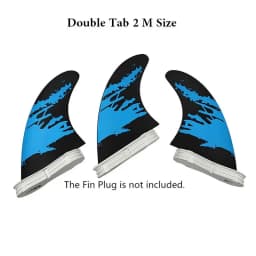 Surfboard Fins M Size Tri Fins Double Tabs 2 Surf Fins Surfboard Stabilizer UPSURF FCS 2 Fins Carbon Fiber Performance Core
