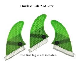 Surfboard Fins M Size Tri Fins Double Tabs 2 Surf Fins Surfboard Stabilizer UPSURF FCS 2 Fins Carbon Fiber Performance Core