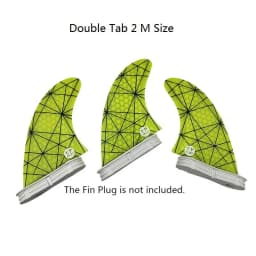 Surfboard Fins M Size Tri Fins Double Tabs 2 Surf Fins Surfboard Stabilizer UPSURF FCS 2 Fins Carbon Fiber Performance Core