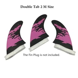 Surfboard Fins M Size Tri Fins Double Tabs 2 Surf Fins Surfboard Stabilizer UPSURF FCS 2 Fins Carbon Fiber Performance Core