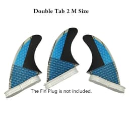 Surfboard Fins M Size Tri Fins Double Tabs 2 Surf Fins Surfboard Stabilizer UPSURF FCS 2 Fins Carbon Fiber Performance Core