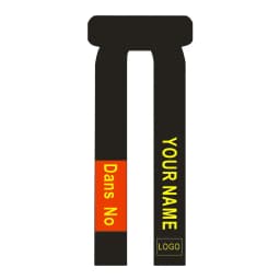 Width 4.5cm Brazilian Jiu-Jitsu Black Belt Adult BJJ Master Instructor Level System A0 A1 A2 A3 A4 A5 Hard Customize
