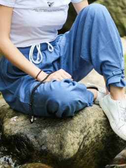 Women Cotton Linen Sports Trousers Solid Color Drawstring Loose Fit Comfortable Chinese Style Tai Chi Martial Arts Kung Fu Pants