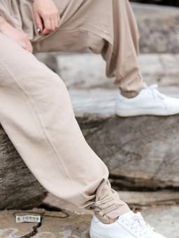 Women Cotton Linen Sports Trousers Solid Color Drawstring Loose Fit Comfortable Chinese Style Tai Chi Martial Arts Kung Fu Pants