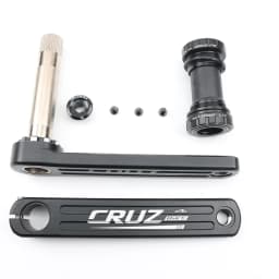 CRUZbike Road Bike Crankset 155/160/165/170/175mm Crank 50-34T/52-36T/53-39T Double Chainring Folding Bicycle Screw BB