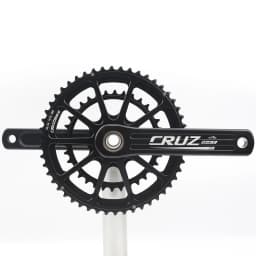 CRUZbike Road Bike Crankset 155/160/165/170/175mm Crank 50-34T/52-36T/53-39T Double Chainring Folding Bicycle Screw BB