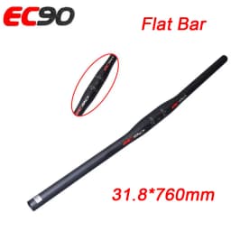 EC90 Carbon Fiber Bicycle Handlebar Ultralight 25.4/31.8mm MTB Handlebar 660/680/700/720/740/760mm Flat/Riser Bar Bike Part