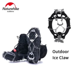 Naturehike-Non Slip Climbing Crampons Cleats Shoe Cover Ice Gripper for Spikes Hiking Winter Manganese Steel Outdoor Cleats Shoe