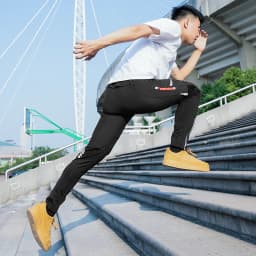 ROCKBROS Spring Autumn Cycling Pants Lightweight High Elastic Trousers Breathable Full Length Pants Men Outdoor Sports Pants
