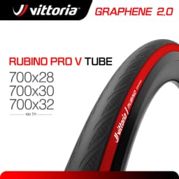 Vittoria Tire Rubino Pro V 700 X 28/700X30c Graphene 2.0 100TPI Nylon Road Bike Tire Black,Tan,Blue,Red,Yellow, White Road Tyre