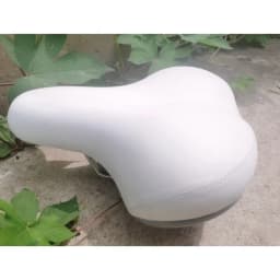 Bicycle Saddle White Color With Spring For City Bike Daily Commuting Cycling Parts