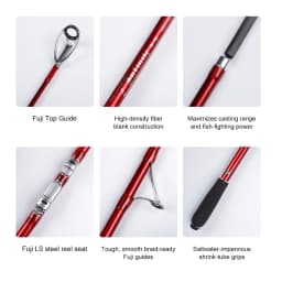 NOEBY Fishing Rod Surf 397BX 428BX 3 Section Fuji Parts Carbon Surf Fishing Rod Sinker 100-260g JAPAN Long Casting Surf Rods