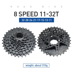 VG Sports All Size Road Bike 8 9 10 11 Speed Velocidade Bicycle Freewheel 11-25T/28T/32T/36T Bicycle Cassette Freewheel Sprocket