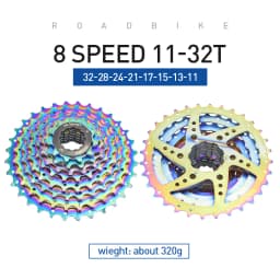 VG Sports All Size Road Bike 8 9 10 11 Speed Velocidade Bicycle Freewheel 11-25T/28T/32T/36T Bicycle Cassette Freewheel Sprocket
