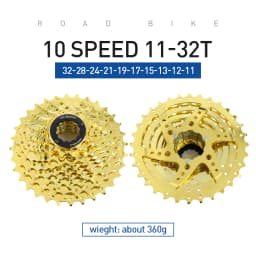 VG Sports All Size Road Bike 8 9 10 11 Speed Velocidade Bicycle Freewheel 11-25T/28T/32T/36T Bicycle Cassette Freewheel Sprocket