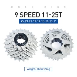 VG Sports All Size Road Bike 8 9 10 11 Speed Velocidade Bicycle Freewheel 11-25T/28T/32T/36T Bicycle Cassette Freewheel Sprocket