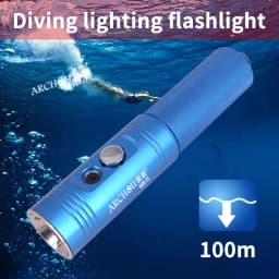 Archon V10s II Scuba Diving Light Flashlight Portable Underwater Lamp 1200 Lumen With 18650 Battery Torch Dive Video Photoraphy