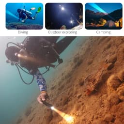 Archon V10s II Scuba Diving Light Flashlight Portable Underwater Lamp 1200 Lumen With 18650 Battery Torch Dive Video Photoraphy